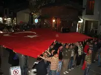 Taraklı’da Teröre Lanet Yürüyüşü.