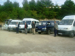 Servis Araçları Dezenfekte Edildi