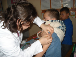 Öğrenciler Aşılandı