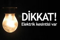 Elektrik Kesintisi Uygulanacak