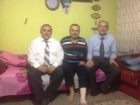Başkanlardan Ameliyat olan İlçe Başkanı Pilavcı ya Geçmiş Olsun Ziyareti.