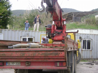 Deprem Konteyneri Yeri Değişirildi