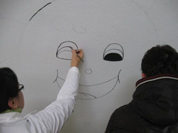 Okulun Koridor Duvarları Sanat Bahçesi
