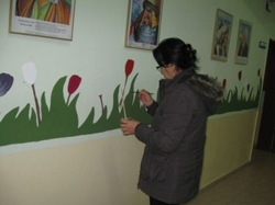 Okulun Koridor Duvarları Sanat Bahçesi