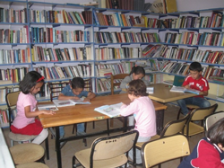 Kütüphane de Okumayı Seviyorlar.
