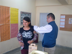 Öğrencilere Tetenos Aşısı Yapıldı