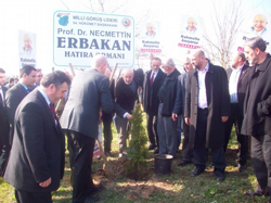 SP Taraklı Teşkilatı Erbakan Hoca için Hatıra Ormanı Kurma Programına Katıldı