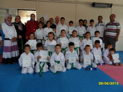 Taraklı, Geyve, Alifuatpaşa karatecileri kuşak terfi etti.. 