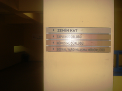 Kurumlar İçin Yön Levhası Yerleştirildi