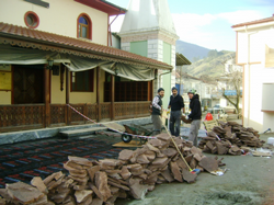 Aşağı Camii Önünde Düzenleme Çalışmaları 