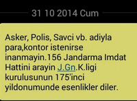 Vatandaşa SMS yoluyla uyarı