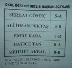 Öğrenci Meclisi Başkanlığı Seçimi Heyecanı