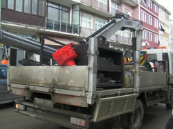 İlçe Merkezinde Trafik Uyarı Levhaları