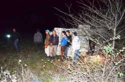 Tavuk Yüklü Kamyon Devrildi