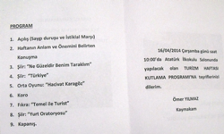 15-22 Nisan Turizm Haftası