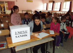 Taraklı Ortaokulu'n da Öğrenci Meclisi Başkan Seçimi Yapıldı.