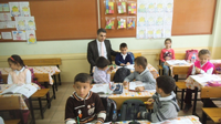 Kaymakam Kaya Atatürk İlkokulu’nu ziyaret etti