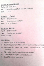 Kaymakamlık Bayram Programını Açıkladı