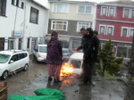 Taraklı'da  Kar Yağışı Üşüttüi