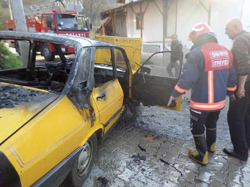 SEYİR HALİNDEYKEN ALEV ALDI: