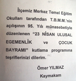 23 NİSAN BAYRAMI PROGRAMI AÇIKLANDI