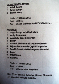 23 NİSAN BAYRAMI PROGRAMI AÇIKLANDI