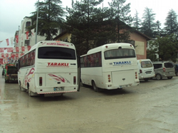 TARAKLI’DA OTOBÜSÇÜLERDE BAŞKAN OĞUZ TETİK