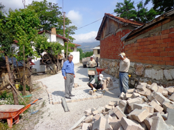 İçdedeler Mahallesi’n de Kilitli Parke Çalışması
