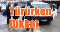 Karşıdan Karşıya Geçenlere ‘Engel’ Bordür Taşları