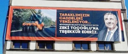 Toçoğlu’na Teşekkür Afişi”ne Taraklı’da Tepki