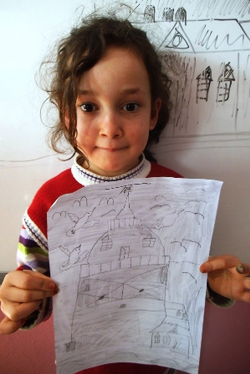 Öğrencilerden Karakalem Çalışması