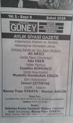 GÜNEY Gazetesi Yeni Sayısı Çıktı