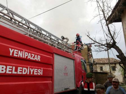 Gerişler Köyünde Yangın
