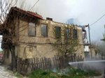 Gerişler Köyünde Yangın