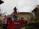 Gerişler Köyünde Yangın