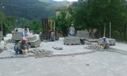 Taraklı’da Parke Çalışmaları Sürüyor