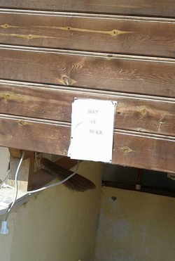 Umumumi Tuvaletlerde Tabela Kirliliği