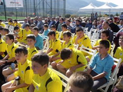 TARAKLI FUTBOL SAHASI TÖRENLE HİZMETE GİRDİ: