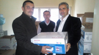 TARAKLI İLÇE MİLLİ EĞİTİM MÜDÜRLÜĞÜ OKULLARA YAZICI DAĞITTI.