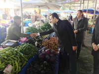 Taraklı’da Kaymakam ve Belediye Başkanı Pazarı Gezdi