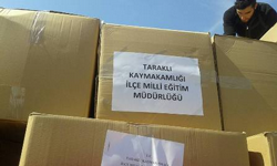Taraklı’dan El-Bab ve Cerablus’a Kırtasiye Yardımı