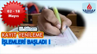 Kayıt Yenileme İşlemleri Başladı