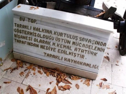 TARİHİ TOP YENİ YERİNDE