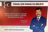 Volkan Hedef Taraklı MHP de Aday Adayı