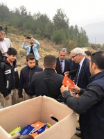 TARAKLI’DA DA FİDANLAR TOPRAKLA BULUŞTURULDU