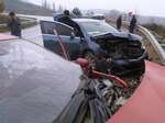 Otomobiller Kafa Kafaya Çarpıştı: 4 Yaralı