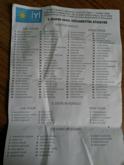 İYİ Partililer İl Kongresine Katıldılar