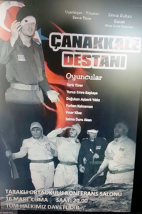 Çanakkale Destanı adlı oyun sahnelenecek.