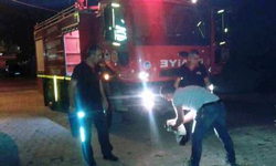 İtfaiyeden Gece Yarısı Yavru Köpek Kurtarma Operasyonu