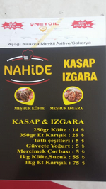 NAHİDE KASAP VE IZGARA  YENİ YERİNDE HİZMET VERİYOR.